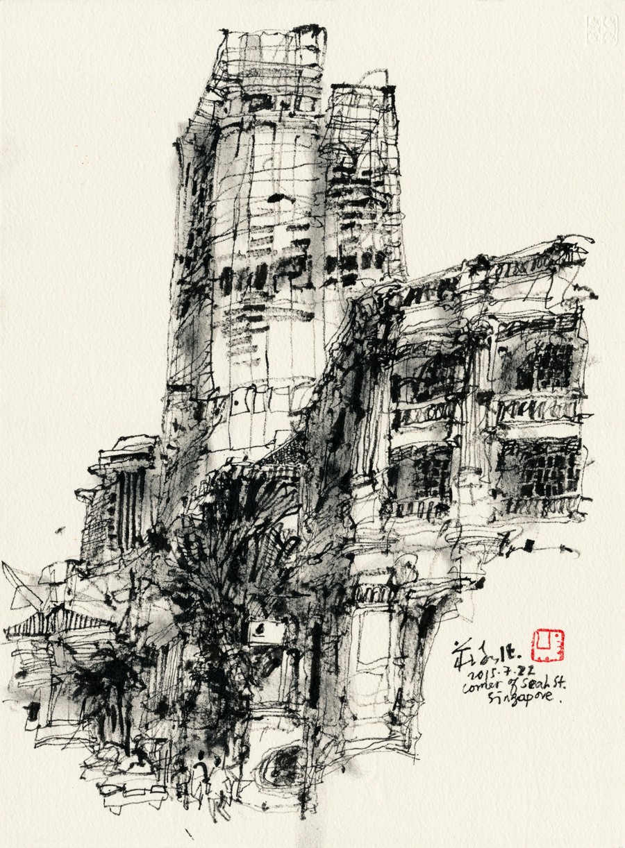 20150722 Corner of Seah Street, Singapore