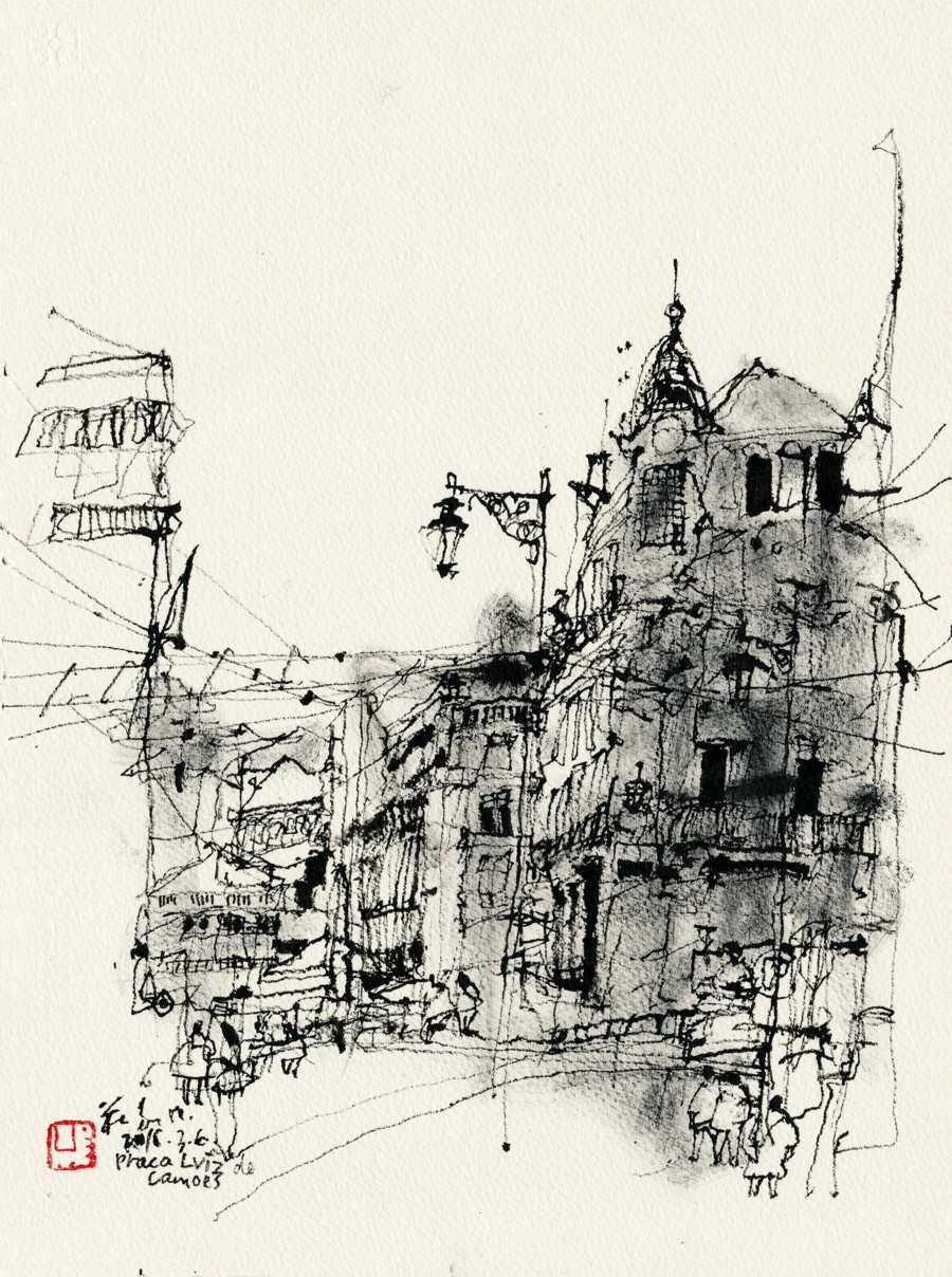 20160306 Praca Luis de Camoes, Lisbon