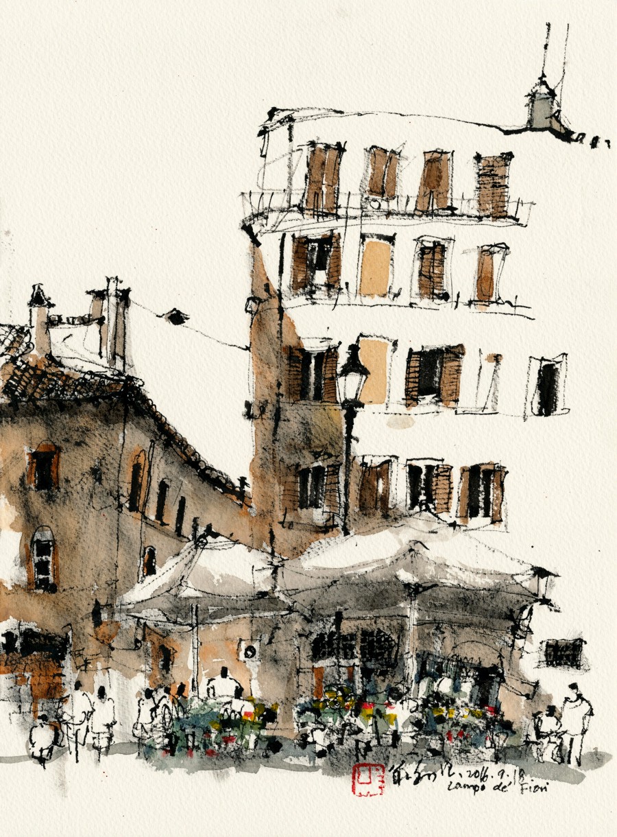 20160918 Campo de Fiori, Rome – Ch'ng Kiah Kiean