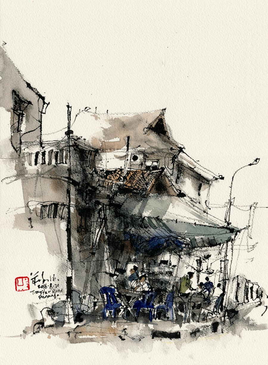 20160821 Corner Hawker Stall, Transfer Road, Penang