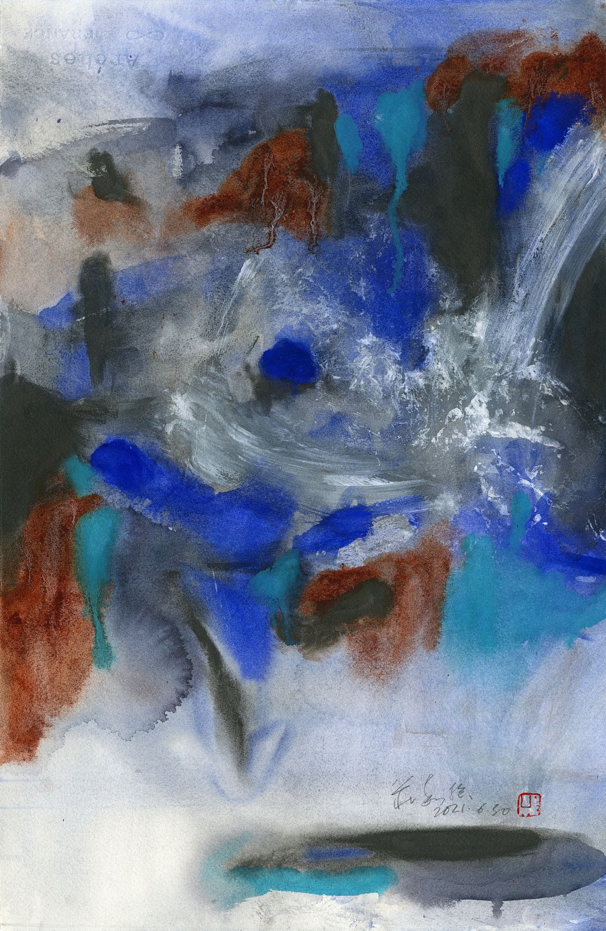 20210630 Ultramarine Blue Turquoise Series I