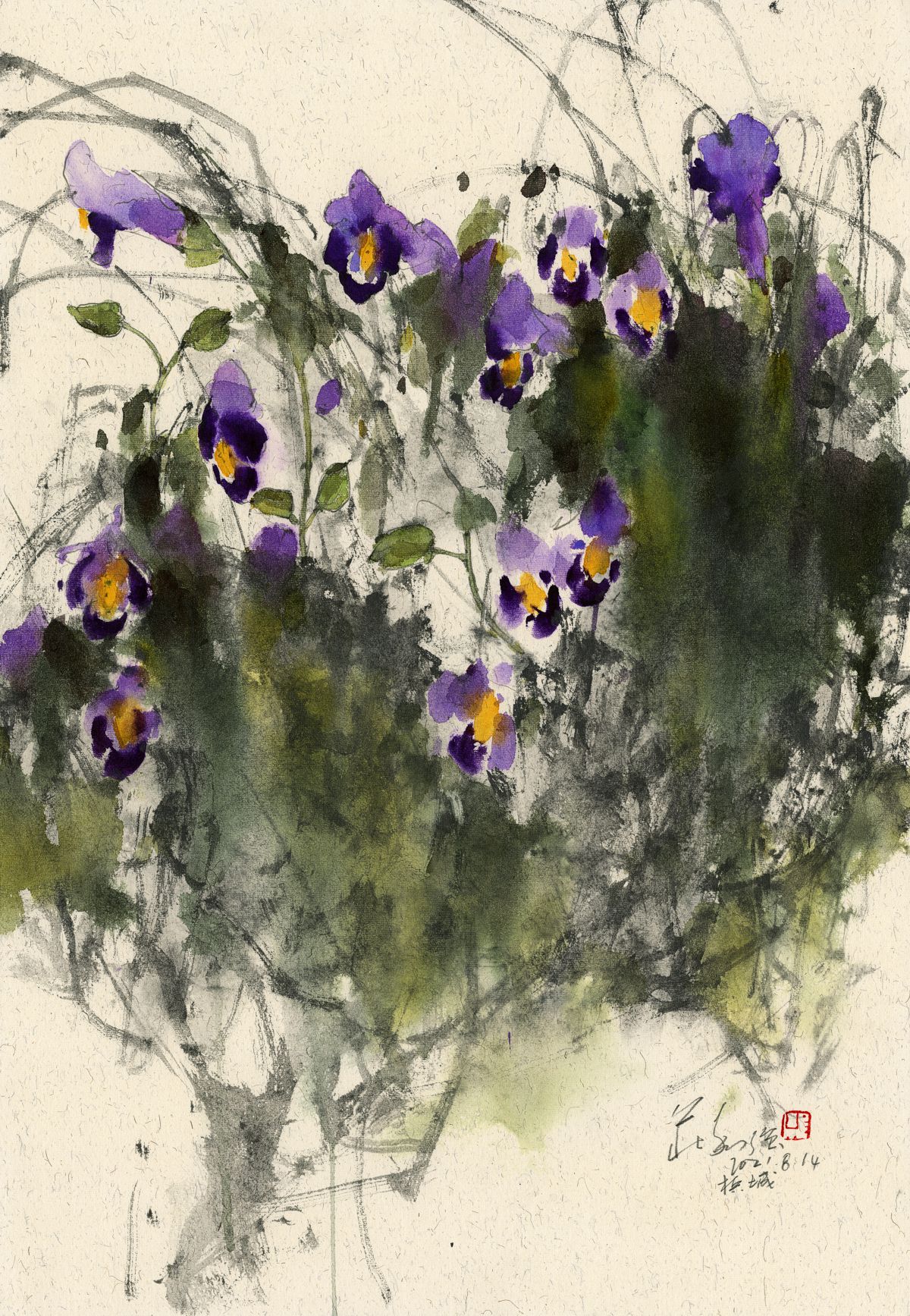 20210814 Wishbone Flower (Torenia fournieri) Series II