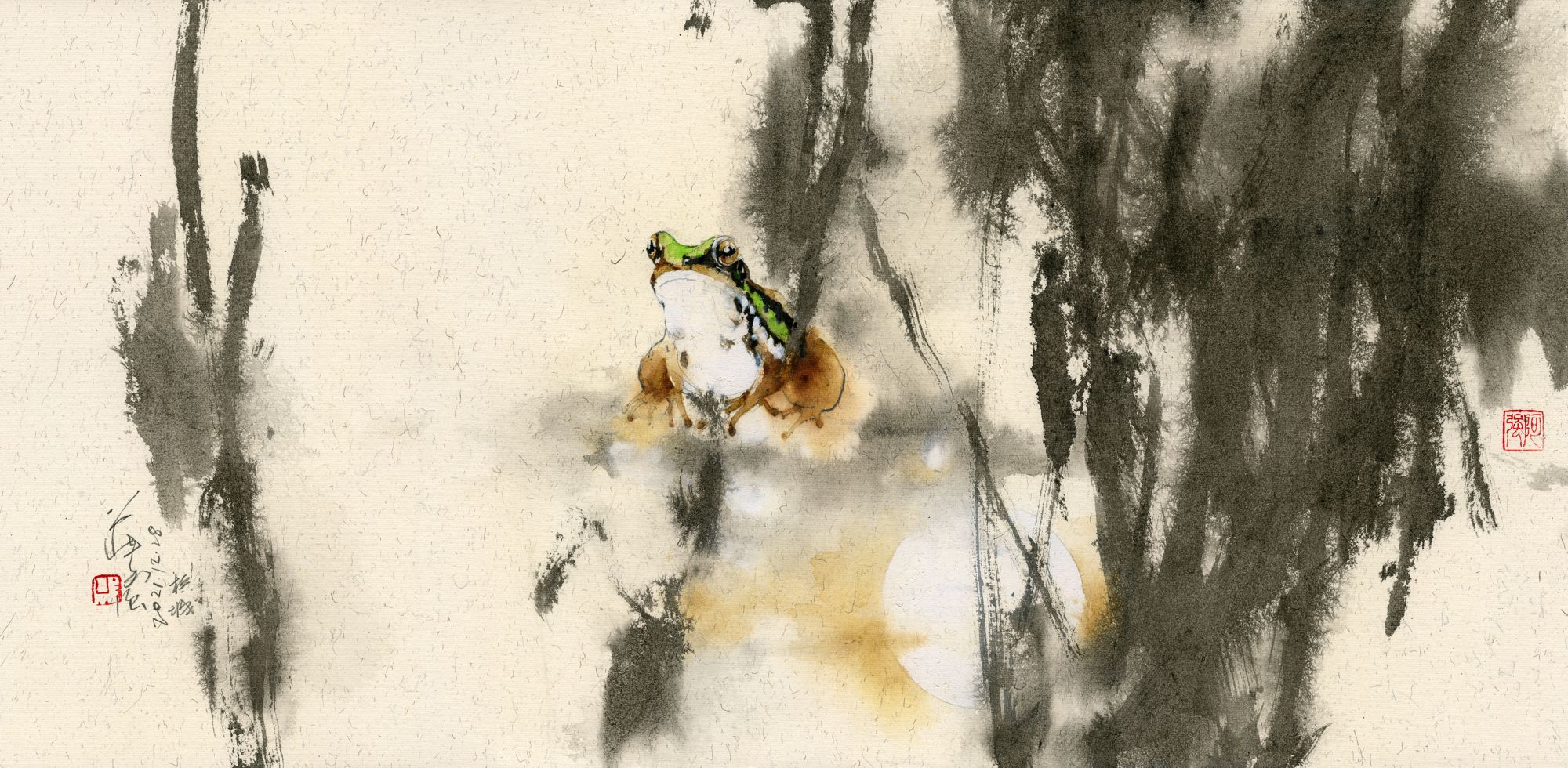 20211228 Frog & Moon