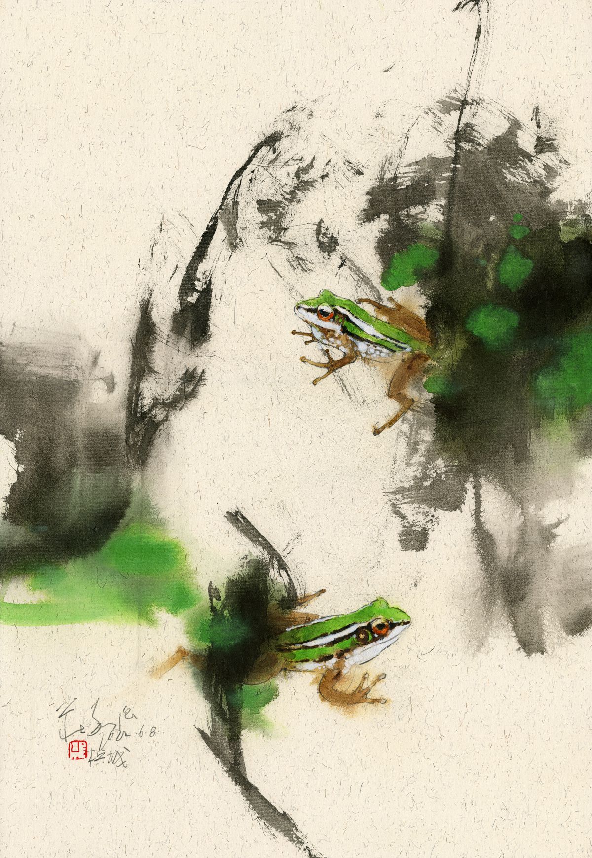 20220608 Two Frogs