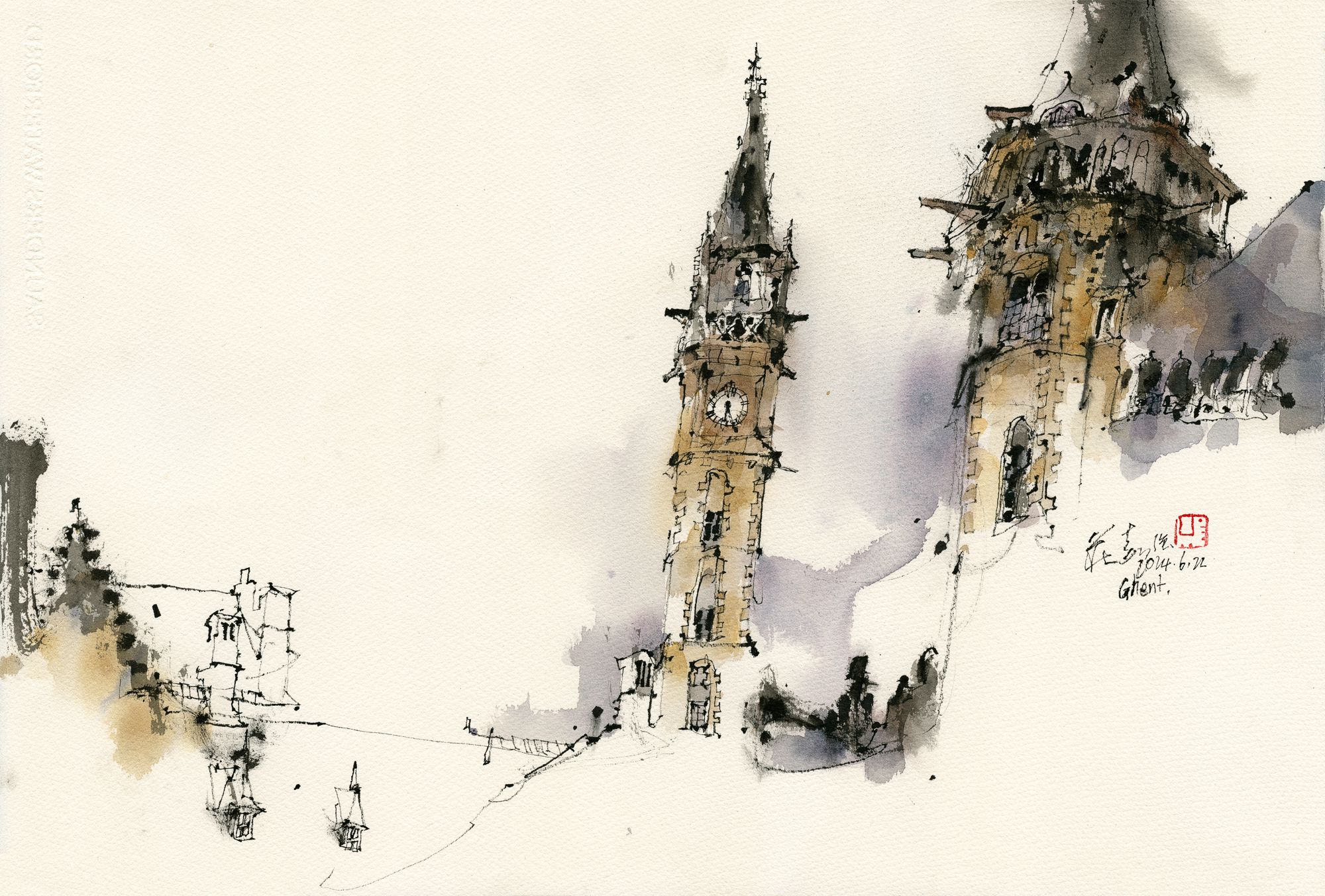 20240622 Clock Tower of Old Post Office, Ghent