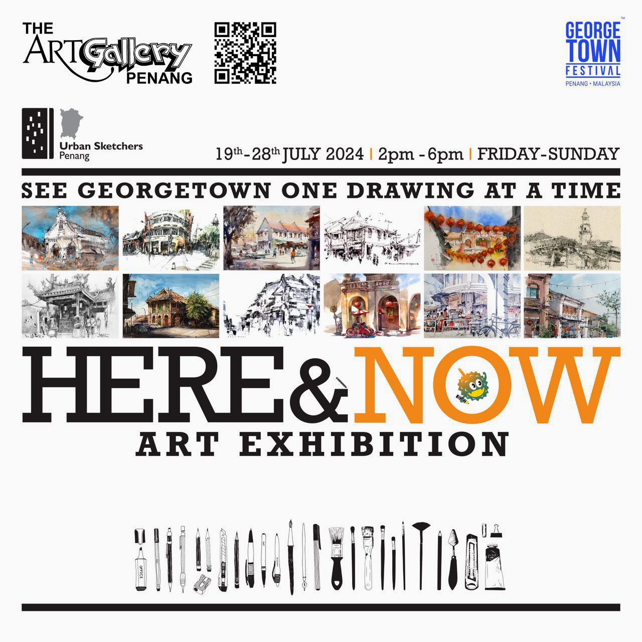 HERE & NOW Group Exhibition by USk Penang