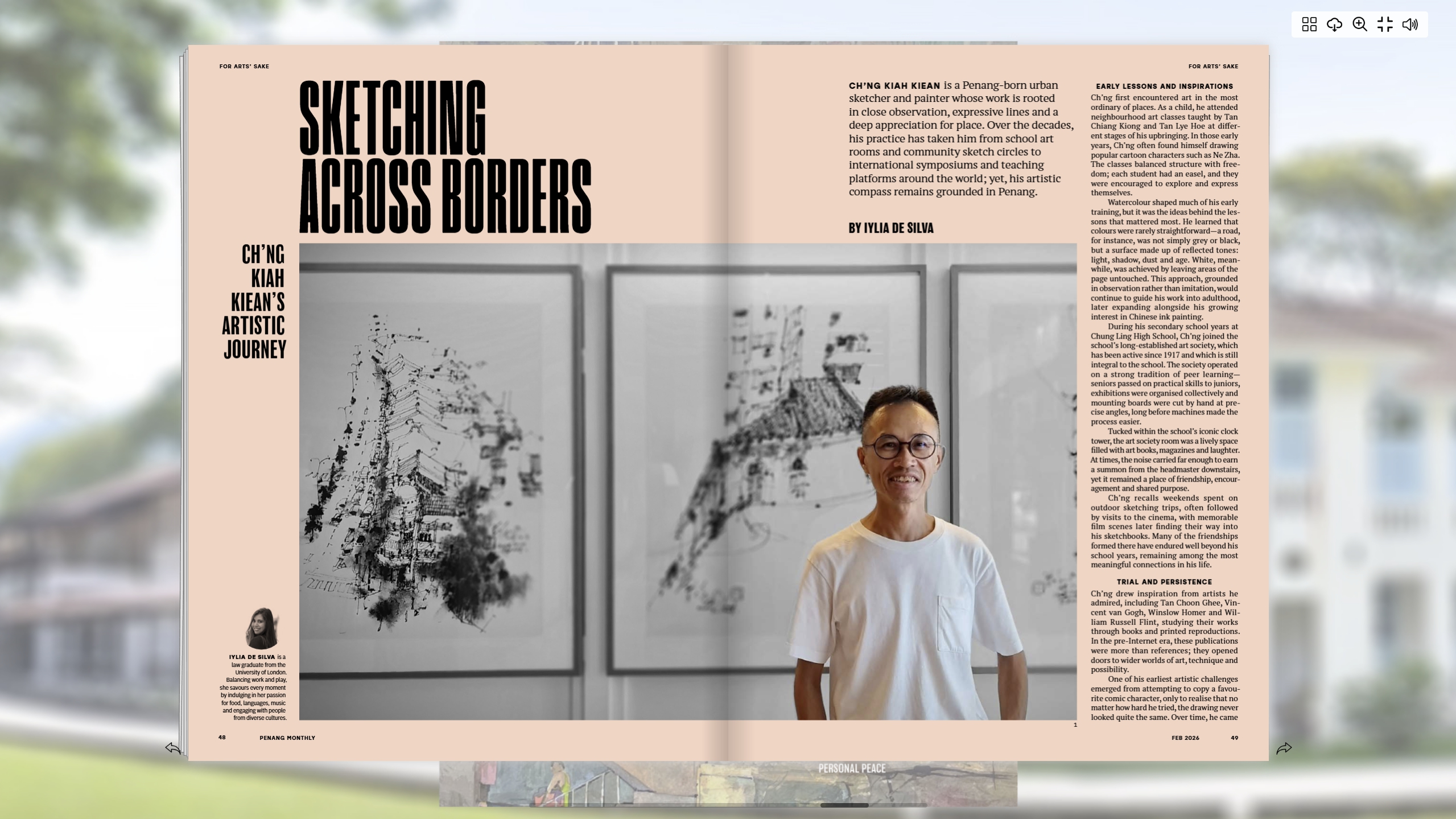 Sketching Across Borders: Ch’ng Kiah Kiean’s Artistic Journey by Iylia De Silva